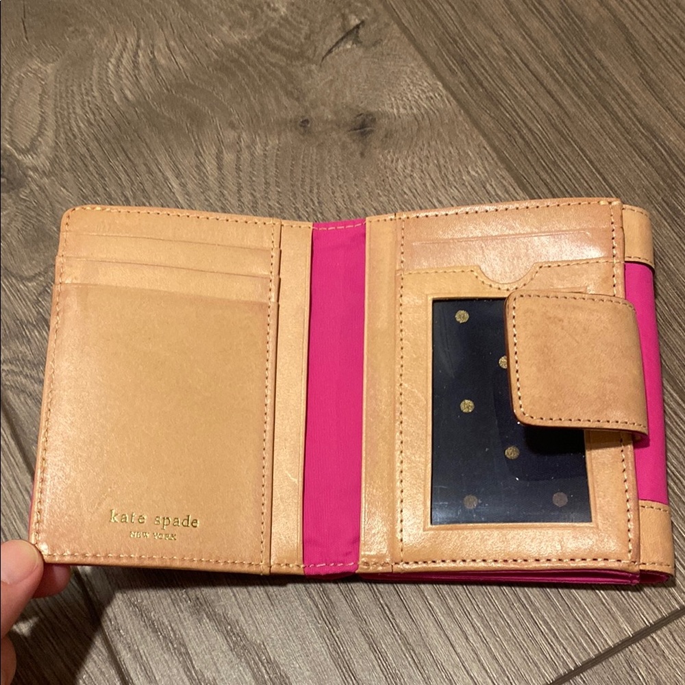 Kate Spade Pink and Tan Women's Wallet - Picture 4 of 6